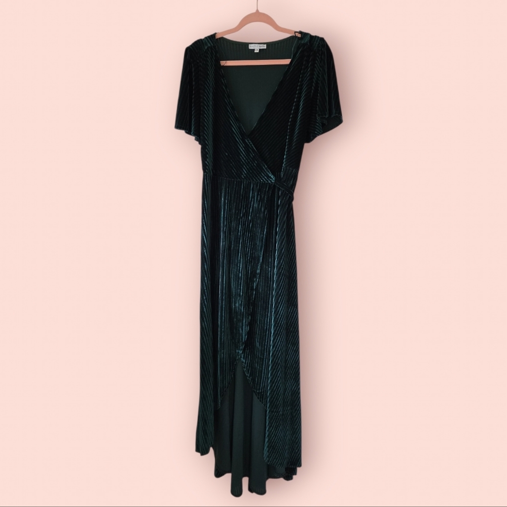 Baltic Born Emerald Green Wrap Maxi Dress - Picture 4 of 10